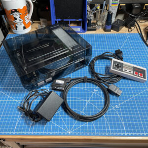 NES Frontloader in RGR Smoke Shell w/ NESRGB, Scart Cable, Triad PSU & OEM Controller