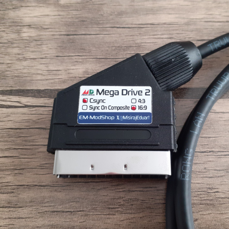 EM-Modshop Genesis 2 RGB Scart Cable – Jeff's Retro Gaming