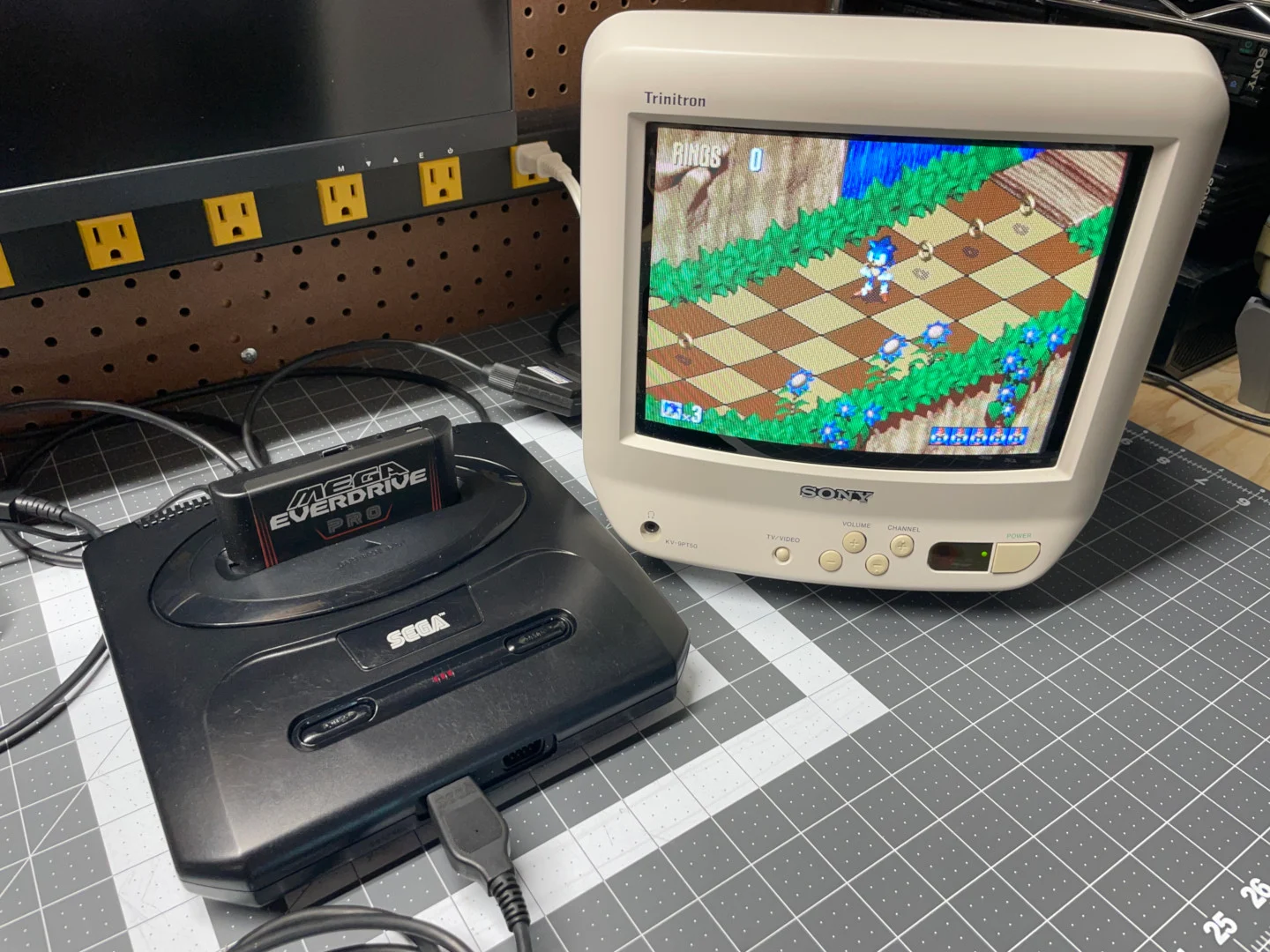 Sega Genesis Model 2 w/ Triple Bypass V2+, Full Recap Service